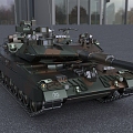 German Battle Leopard 2B9 Tank 3d model