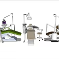 Dental Medical Equipment with Dental Chairs Operating Lights and Instrument Tables