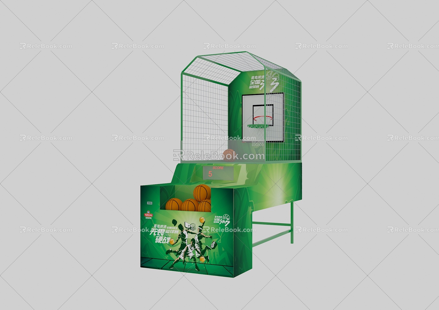 modern game basketball machine model