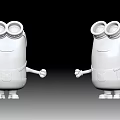 Minions Game and Movie Character 3D Model with Goggles and Overalls