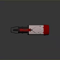 Handheld Home Use Glue Gun With Black White Red Design And Stable Stand