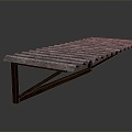 Industrial LOFT Eaves Iron Eaves Ancient Built Roof 3d model