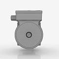 Industrial Equipment Mechanical Component With Metal Casing Round Structure And Silver Black Design