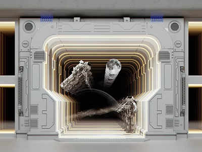 Modern Abyss Mirror 3d model