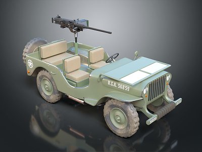 Modern Military Vehicle Bulletproof Car Armed Car Armed Bulletproof Car Military Jeep 3d model