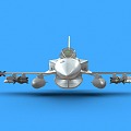 F16E Fighter Jet Fighter Combat Aircraft 3d model