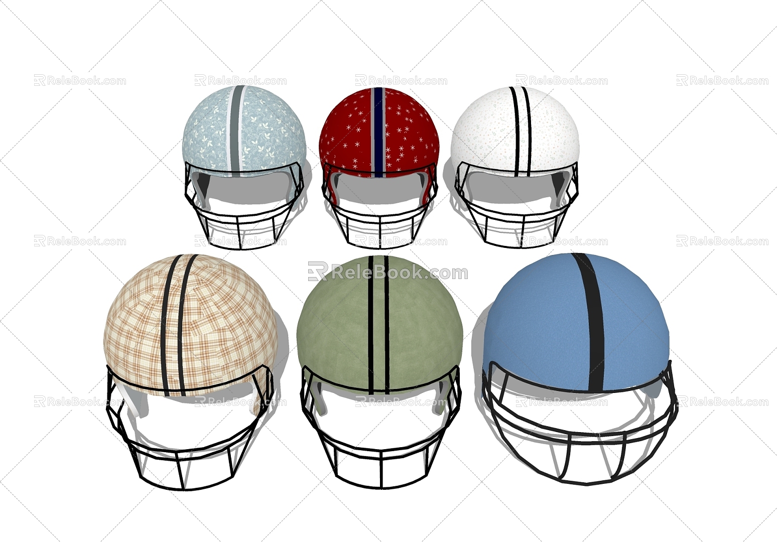 Binaural Baseball Helmet 3d model