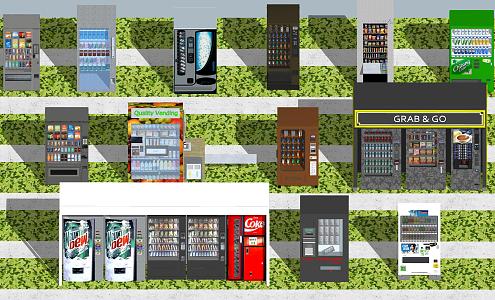 modern vending machine vending machine 3d model