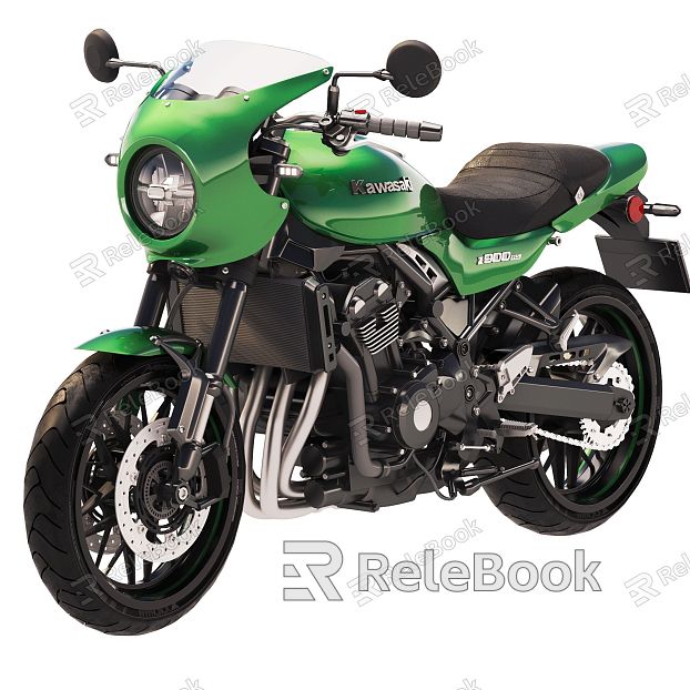 Kawasaki Motorcycle Realistic Vehicle Motorcycle Motorcycle Kawasaki Motorcycle Machinery Machine Fashion model