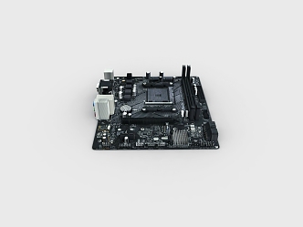 computer accessories motherboard 3d model