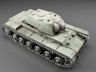 kv1 tank heavy tank soviet tank world war ii tank vintage tank 3d model