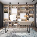 Modern Study Simple Study 3d model