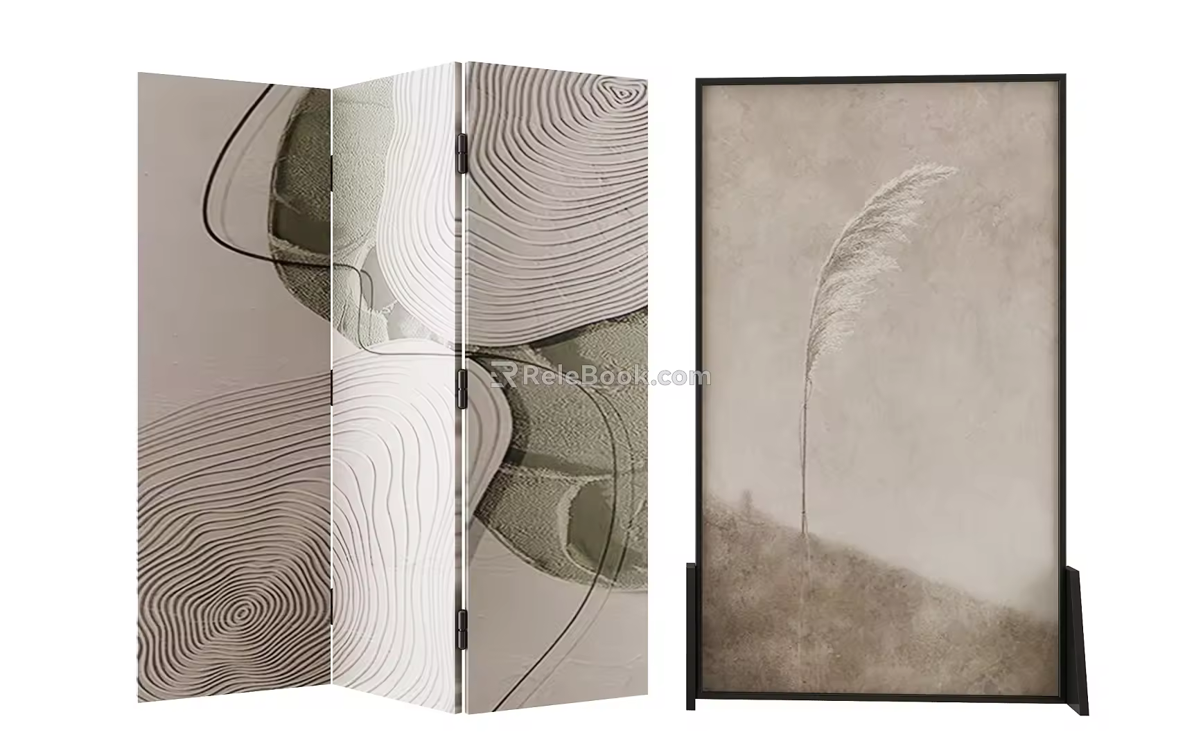 Middle Ancient Screen 3d model