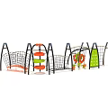 Multi Functional Outdoor Playground Equipment With Climbing Frame Swing And Slide For Kids