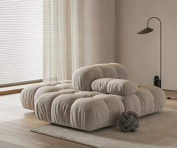 B & B Italia Camaleonda Chameleon Sofa Modules Sofa Floor Lamp 3d model