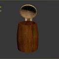 Wooden Storage Container with Shiny Copper Lid for Daily Home Organization
