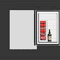 White Compact Mini Fridge With Open Door Storing Drinks Cans And Bottles