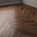 Natural Wooden Flooring With Herringbone Pattern And Warm Brown Wood Grain