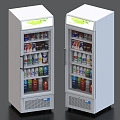 Freezer Beverage Cabinet Refrigerator Fresh-keeping Cabinet 3d model