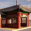 Ancient Chinese Architecture Traditional Pagoda Style With Roof Tiles Red Lanterns And Entrance Gate