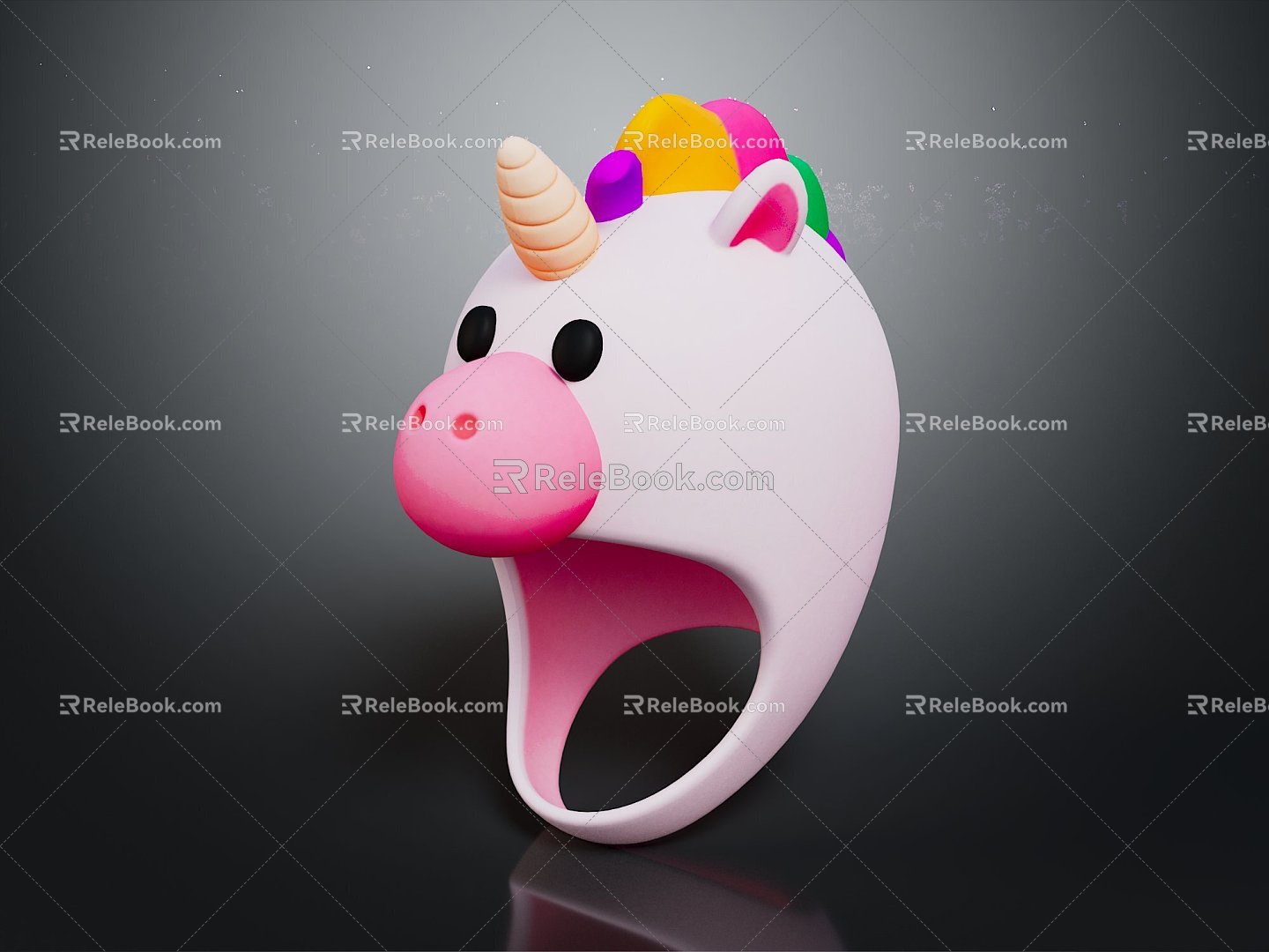 Unicorn Cartoon Unicorn Toy Living Goods Living Goods 3d model