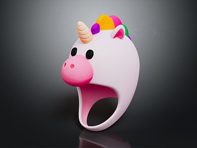 Unicorn Cartoon Unicorn Toy Living Goods Living Goods 3d model