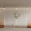 Glass partition 3d model