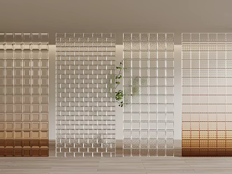 Glass partition 3d model
