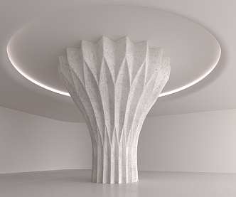 Modern Column 3d model