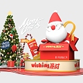 Christmas Beauty Chen Christmas Tree Santa Claus Beauty Chen Design DP Point 3d model