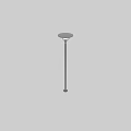 Slender Gray Pole Outdoor Light For Garden Pathway Illumination Design