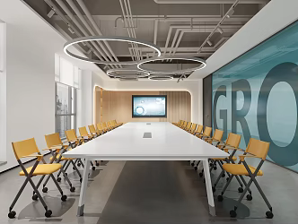 Modern Meeting Room Minimalist Meeting Room 3d model