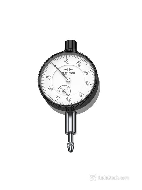 Precision Dial Indicator Hardware Tool For Accurate Industrial Mechanical Measurements 3d model 