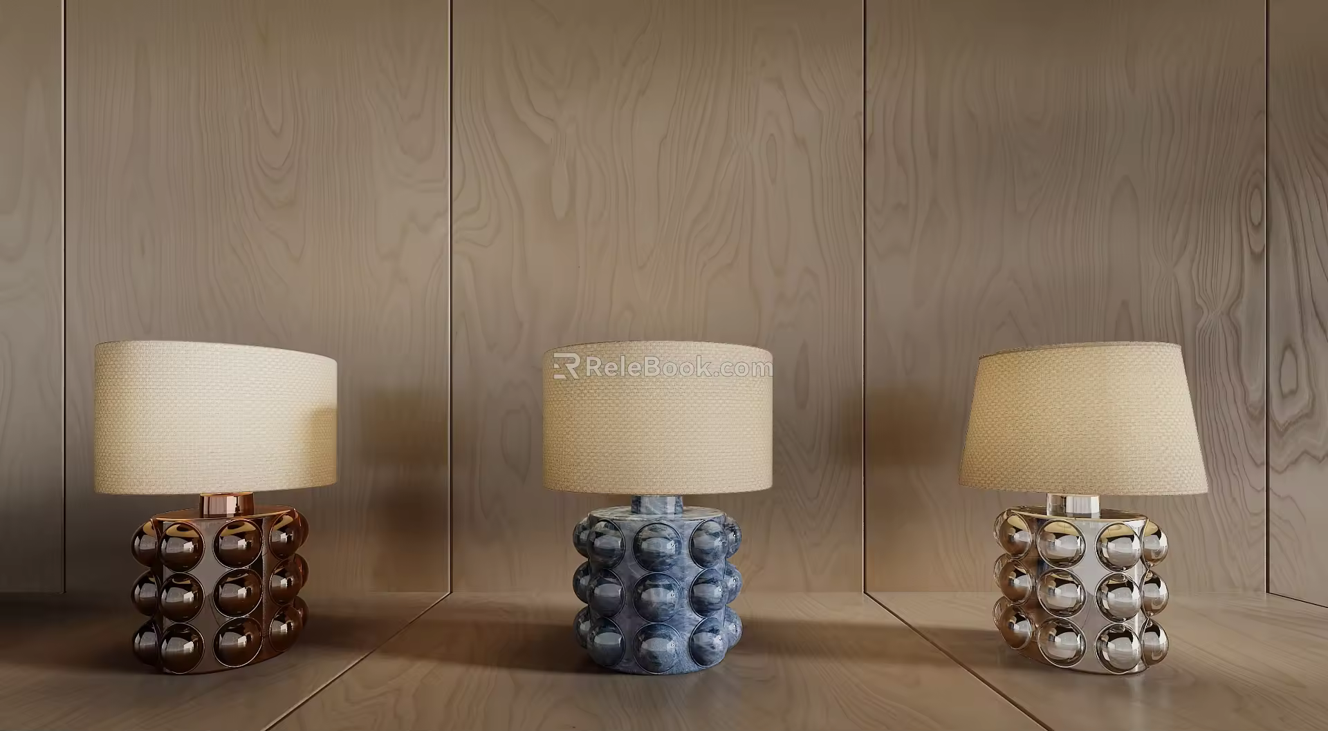 Light Luxury Table Lamp Cloth Table Lamp Glass Table Lamp 3d model