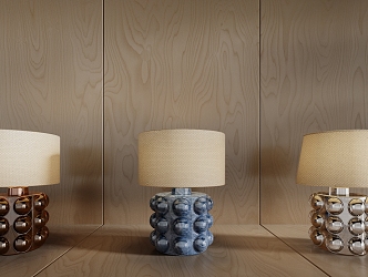 Light Luxury Table Lamp Cloth Table Lamp Glass Table Lamp 3d model