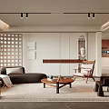 Modern Living Room Interior Design With Sectional Sofa Coffee Table And Accent Chair