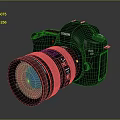 DSLR Camera Card Machine Digital Camera Digital Camera Photographic Equipment 3d model
