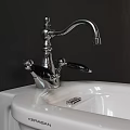White Toilet And Bidet In Modern Bathroom Interior With Black Wall Floor