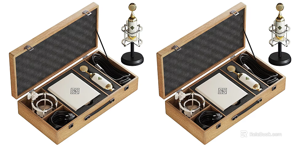 Professional Hardware Tools Set in Wooden Toolbox for Home Repair and DIY Projects 3d model 