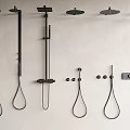 Modern Shower Combination 3d model