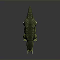 Spiked Fierce Prehistoric Creature With Green Yellow Body Thick Legs And Large Tusks