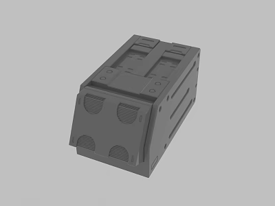 Modern Air Conditioner Fan With Compact Structure And Multiple Vent Openings 3d model