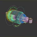 Mechanical Shock Absorber Component With Metal Spring Connection Ends And Technical Design Features