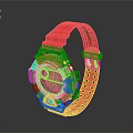 G SHOCK Sports Watch With Red Silicone Strap And Digital