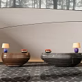 Lobby Reception Desk Front Desk 3d model