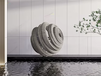 Modern City Sculpture Art Sculpture 3d model