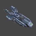 science fiction spaceship 3d model