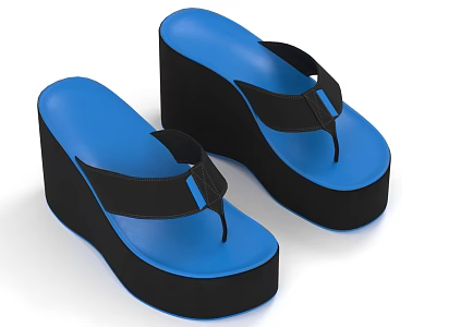 Slippers Platform Sandals Women Shoes 3d model