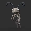 Game Movie Character 3D Design With Curled Antennae Large Eyes And Slender Body