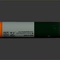Cylindrical Battery With White Green Body And Orange Edges For Electronic Devices